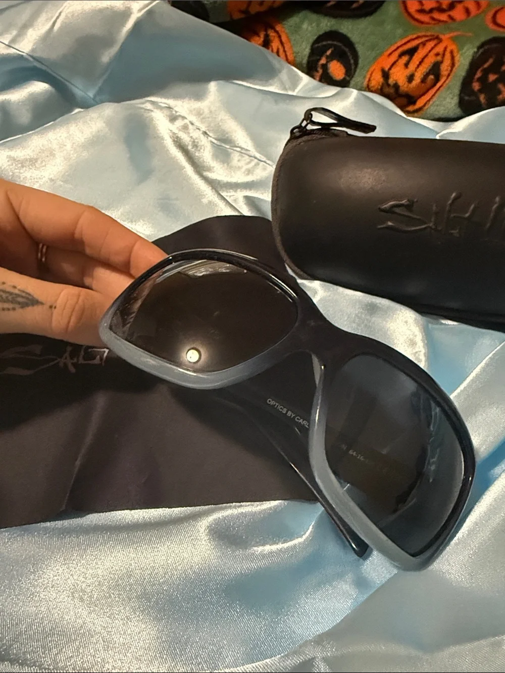Salt Life Black Oversized Sunglasses with Case